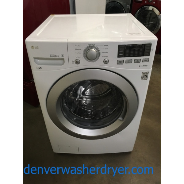 LG Front-Load Washer, White, Capacity 4.5 Cu.Ft., HE, Tub Clean Cycle ...