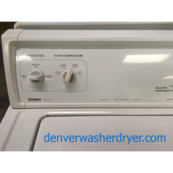 Kenmore Series 80 Top Load Washer Heavy Duty Super Capacity Plus 2 Speed  Motor 4 Temperature 1 Warm Rinse 3 Cold Rinse 4 Water Levels White SKU 16977