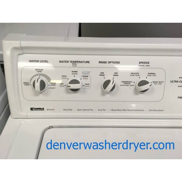 Kenmore 80 Series Washer, Heavy-Duty, Super Capacity, Speed Options,  Agitator, Quality Refurbished, 90-Day Warranty! - #4616 - Denver Washer  Dryer