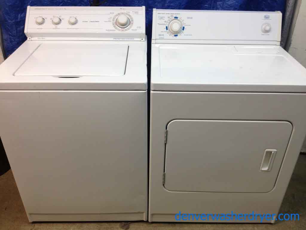 Large Images Whirlpool Washer/Roper Dryer Set #658
